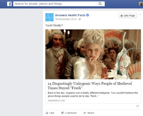 Today in shit that is not actually medieval - apparently Answers.com thinks that Marie Antoinette (b