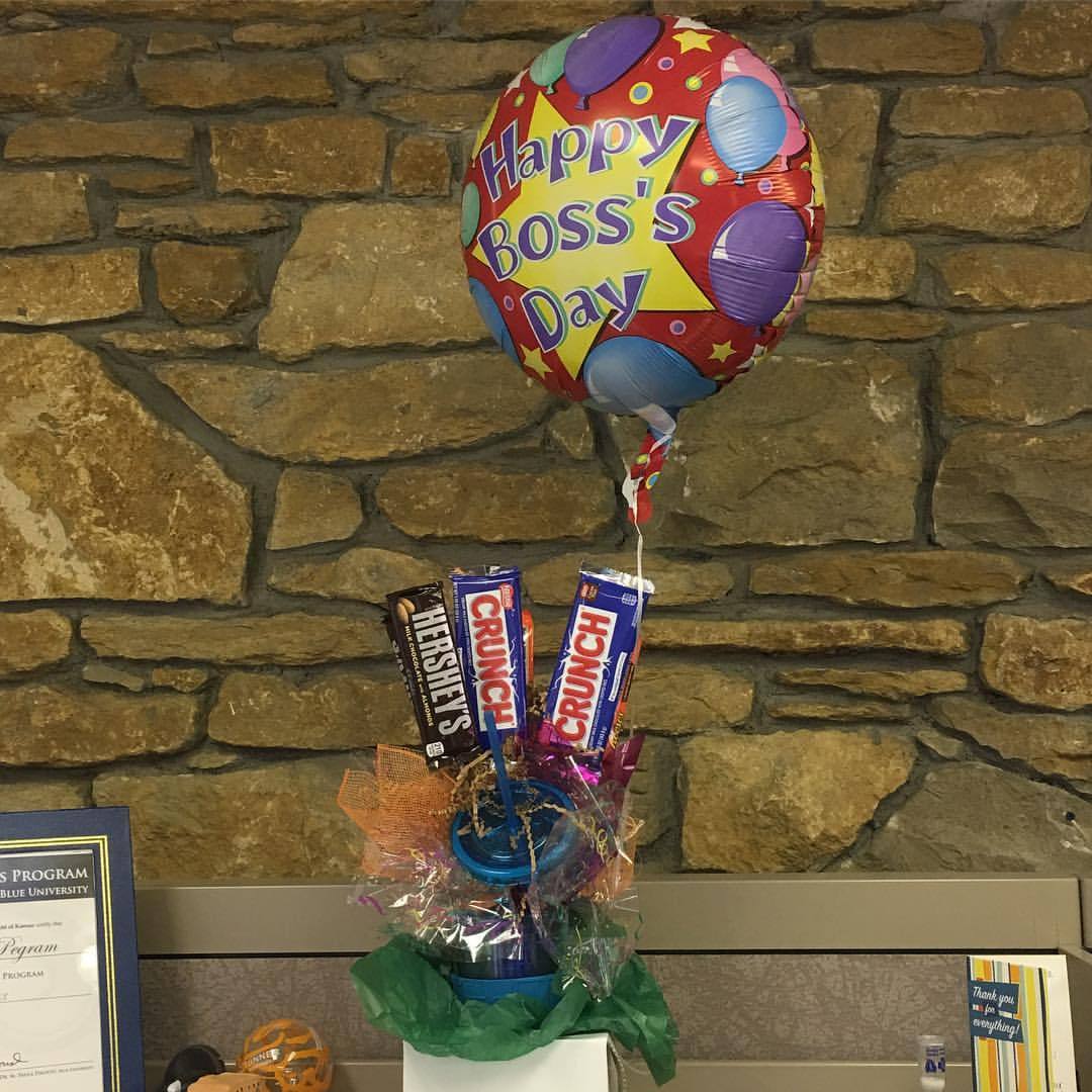 Boss&rsquo;s Day candy bouquet from the best team! Thanks guys! #bcbskslife #bcbsks