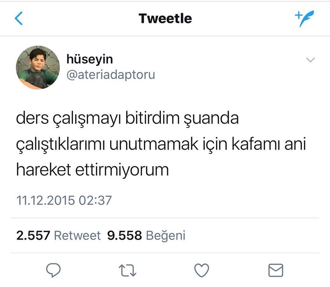 Ders çalışmayı bitirdim şu...