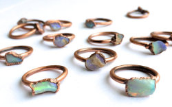 thebohoboutique:  Raw Opal Ring //  HAWKHOUSE