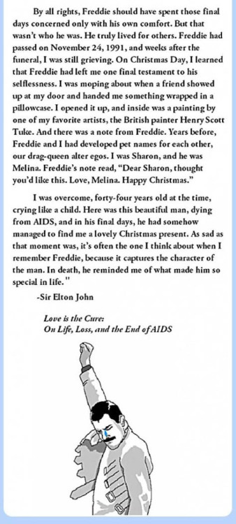 soundsof71: Elton John on Freddie Mercury. (I’m posting this less to correct the timeline