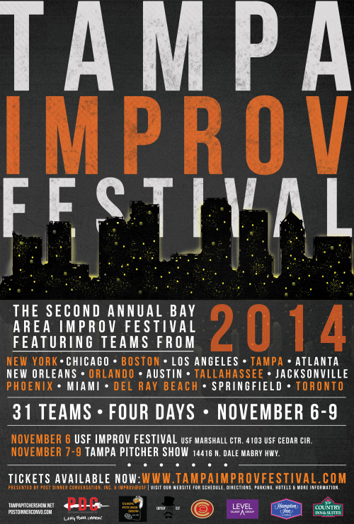 Tampa Improv Festival 2014 poster 1.