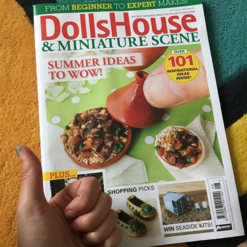 YIPPEEE my mini Moroccan Tagine project made it onto the front cover of this months Dollshouse and m