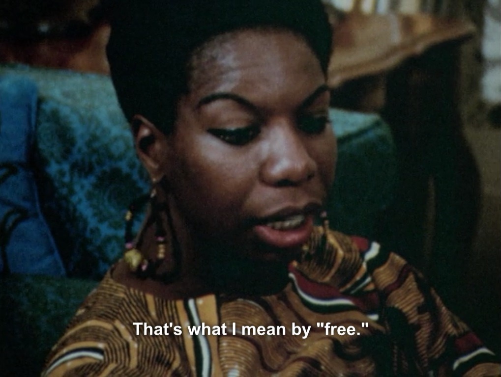 uwubean:  What’s free to you, Nina? What Happened, Miss Simone? (2015) 