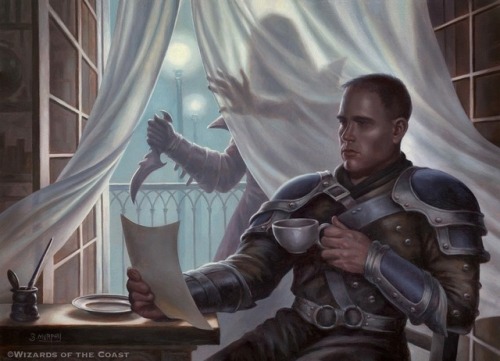 tenmanaearthquake: pepperstrawberry:  we-are-rogue:   “To House Dimir, knowledge is power.”        ~ Guildmasters’ Guide to Ravnica Concept art  Concept art   Whisper Agent  MtG Art   by Deruchenko Alexander (also appears in GGR) Mission