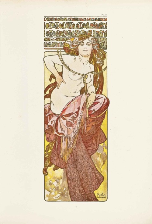 Documents Décoratifs.Art by Alfons Mucha.(1860-1939).