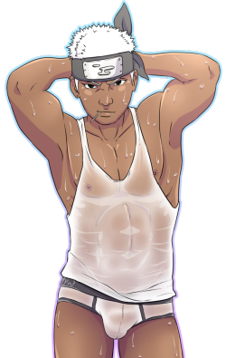 hellfire-shotgun:Wet clothes practice. Commissions