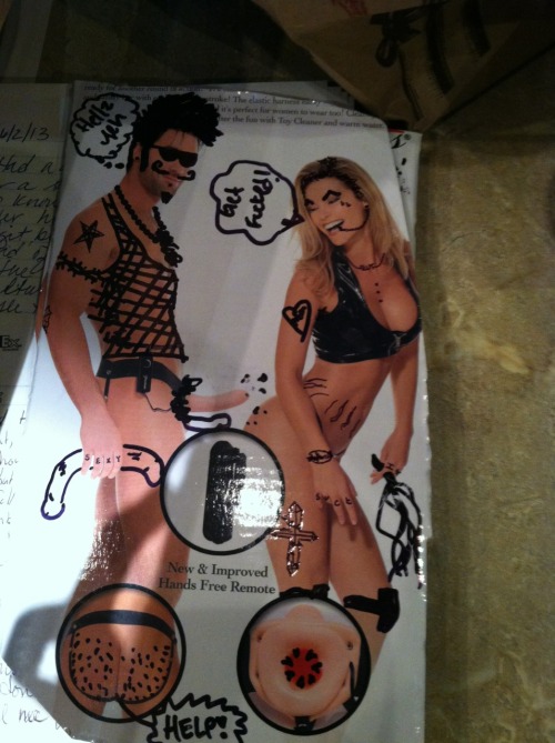 What happens when three porn store employees are left alone with an empty box and a sharpie? This.