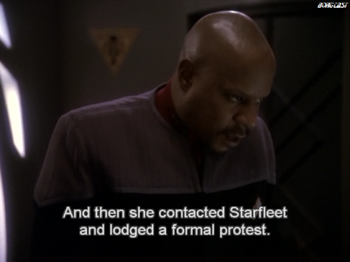 cptdorkery: borgcast: Keep reading This pretty much sums up the first two seasons of DS9.