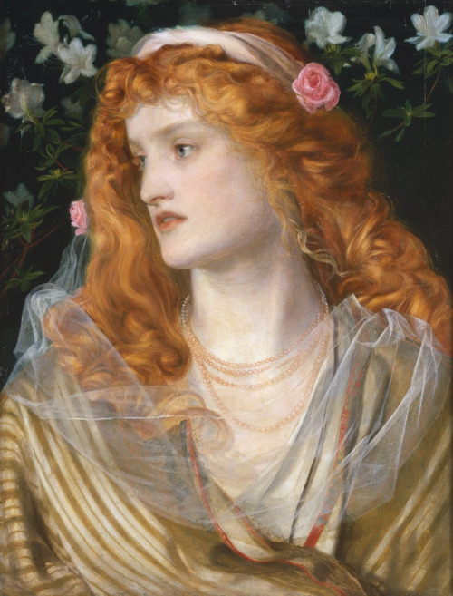 Miranda by Frederick Sandys (1829-1904), 1868, oil on panel