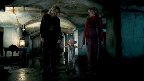 wickedpotterpictures:“Whenever you’re ready, sir.” - Luna“Sir? I like her very much.” - Dobby