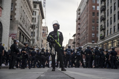 The LAPD’s valiant centurions protects the city from the most recent onslaught of degenerate malcont