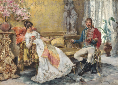 Giulio Cervi: A romantic entanglement, 1889.