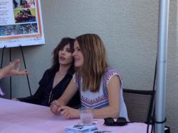 moennigfan:  Kate Moennig, Leisha Hailey and (last pic) Laurel Holloman, Dinah Shore april 5th 2014.   Looking gay Laurel