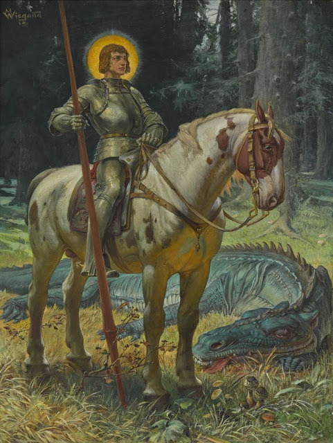 viktor-sbor:Martin Wiegand : St George and the Dragon 1915
