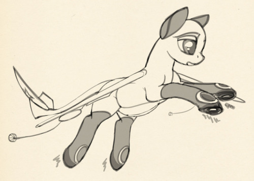 reveal19: Dailysketches with A-50 (AWACS), Su-25 and IL-78 ^^  Plane ponies are great <3