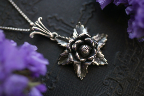 These beautiful antique rose necklaces from my favorite flea market are available at my Etsy Shop - 