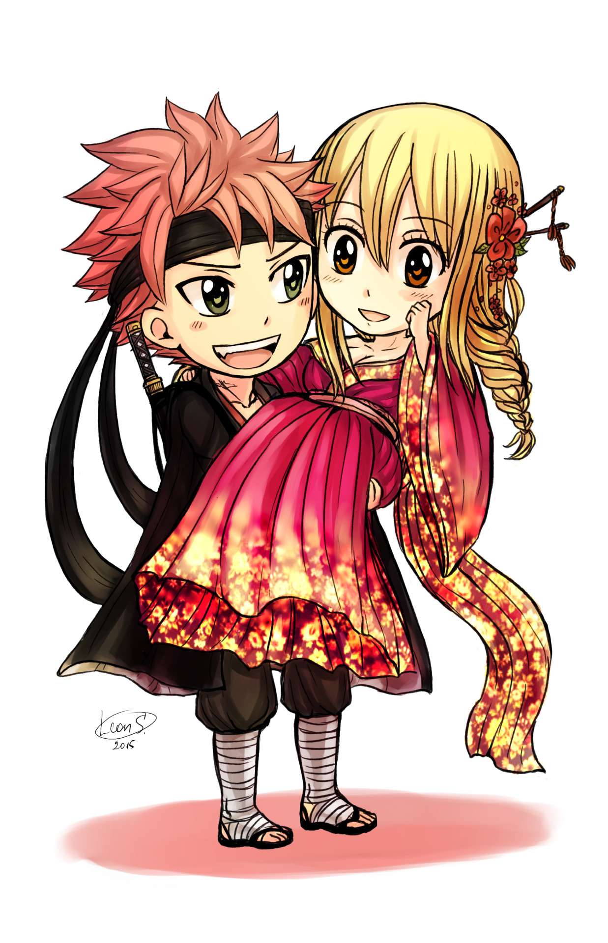 leons-7:    Drew this for avatars. Me and my lovely friend Izami-haru ~ ♥