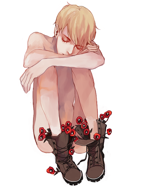 kelpls:  drew some quick naked boys with flowers bc i just needed to indulge myself for a bit