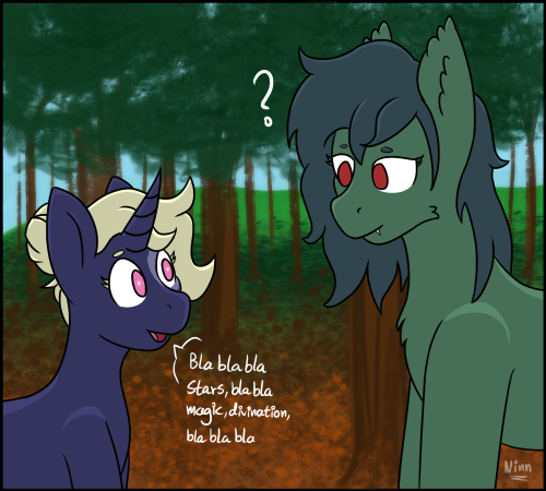 A Made Up Interaction Between Velvet And Thistle (belongs To@jrspore ).Velvet Likes To Talk About Her