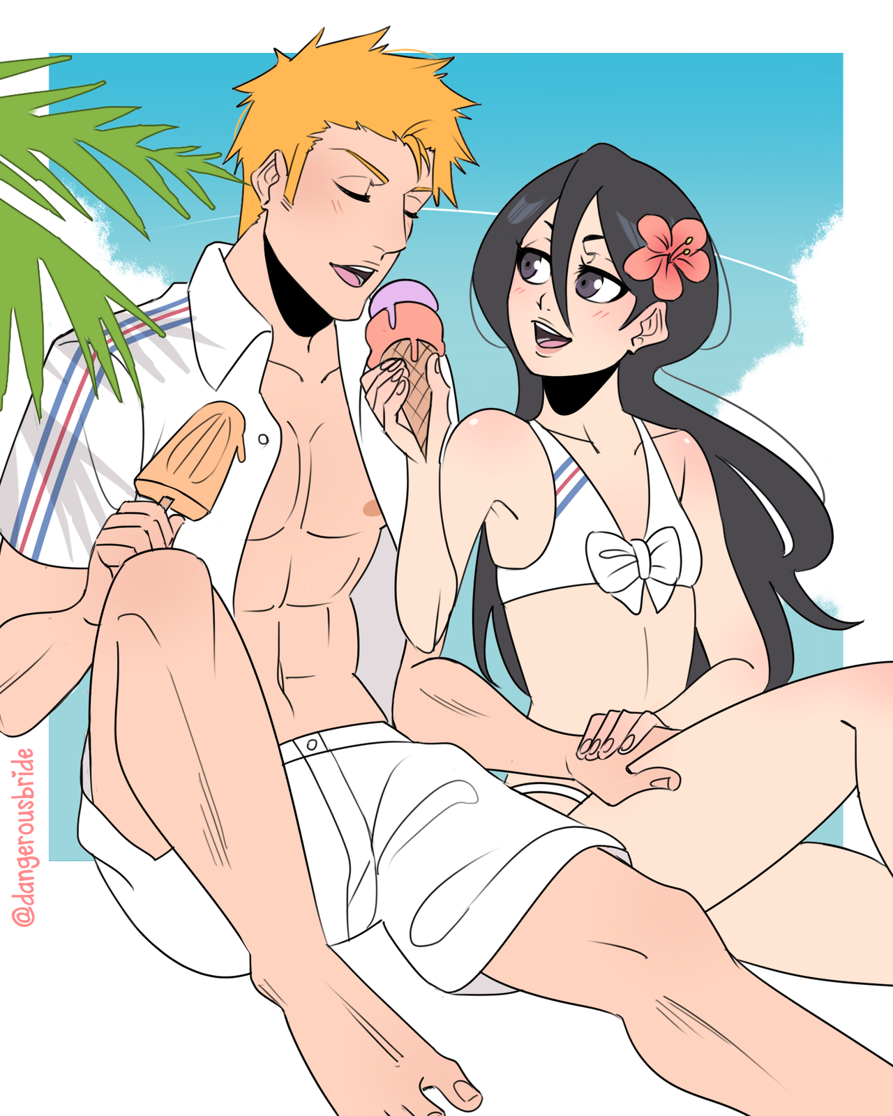 dangerousbride:    Well deserved post Bleach vacations   🌴    