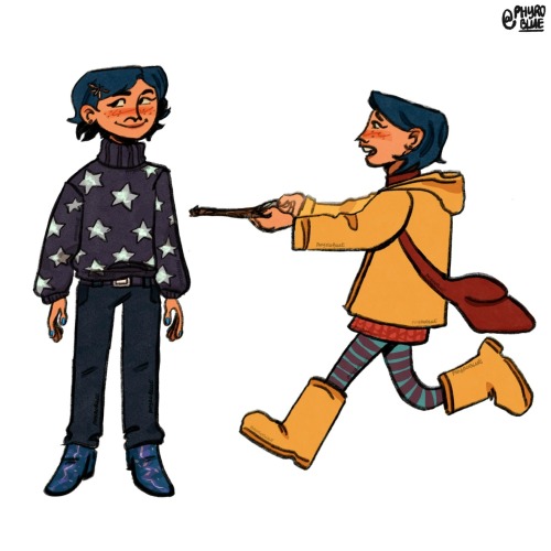 Coraline And Wybie Drawings Bc I Saw The Movie In Theaters For The 15th Anniversary :)