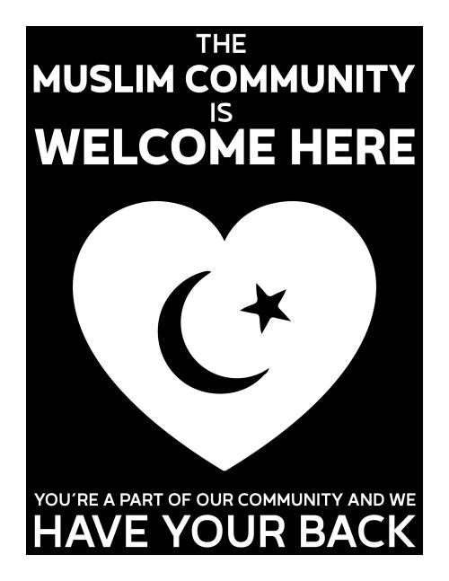 amy-reblogs: amy-reblogs: I made these in response to hate crimes in my community. They are full size and free to download and print if you’d like to use them, too. Since these are going around, I wanted to fill in some of the gaps! Here are seven