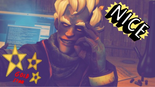 ranebowstitches:  I may have gotten a little carried away with @kritz-blitzwitz ’s newest posters  I just feel like if Junkrat was taking selfies he’d also be a huge fan of stickers so you know !! (I mean he was here ehehe) 