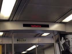 snarksonomy:  runnin-guns:  eamonndot:  Apparently, I fought well.  You are awaited, shiny and chrome.  You know, if I’m going to die, i really don’t want to die historic on the metro north.  