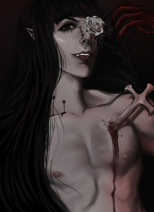 Art for and of @mazokhist because I can’t resist his ideas (especially when they have a vampiric element)do not tag as kin/characters/id/etc  Patreon / Kofi / Commissions  