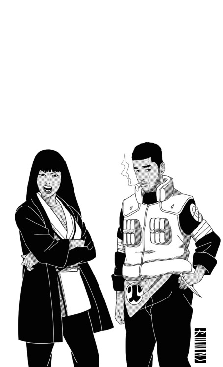 sixth-impact:dotnova:Naruto Hip-Hop Crossover [Group 2]Godaime Hokage, Lady Minaj x Cudi Sarutobi x 