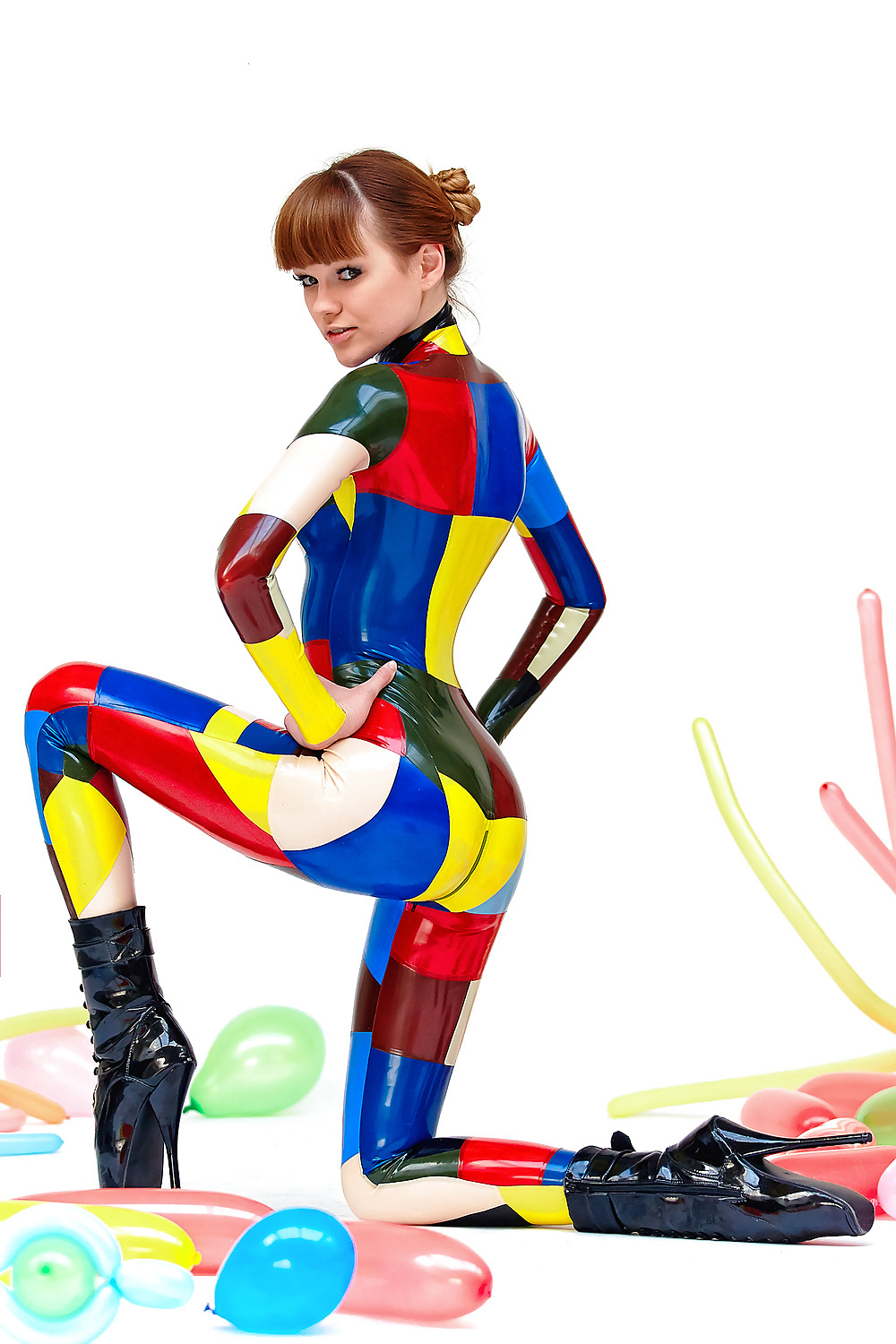 allanon1960:MultiColoured Catsuit, Alexandra Potter