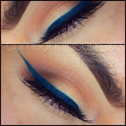 Colorful eyeliner I&rsquo;m wearing @sigmabeauty standout eyes gel eyeliner in &ldquo;stando