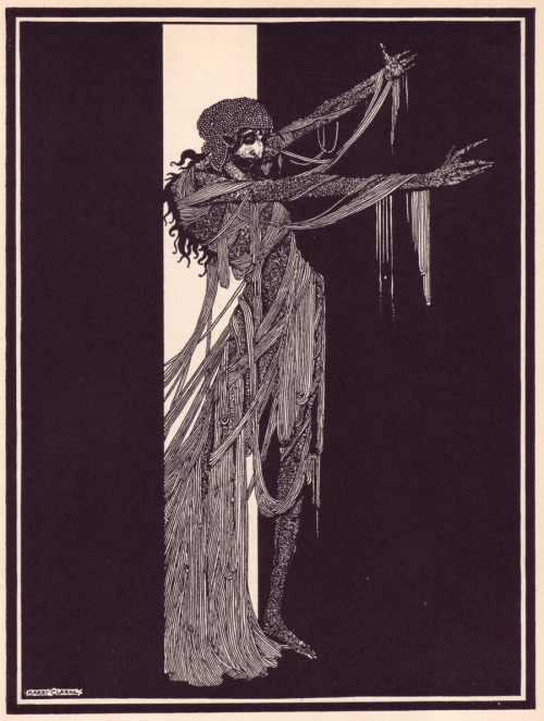 little-miss-frankenstein-blog: Illustrations by Harry Clarke for Edgar Allen Poe’s Tales of My