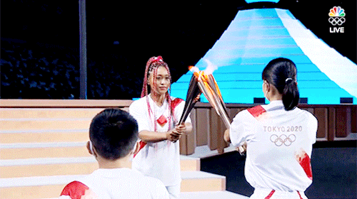 Naomi Osaka Lights The Olympic Flame 🔥