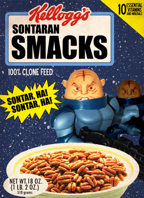 sweetsweetoilsee:  Doctor Who Has The Best Sugary Cereal Brands  Forget Frosted Flakes and Rice Krispies! Sit down at the table and feast on Dalek Doom Pops. It has a nice ring to it, but it won’t exterminate you… probably. Phil Postma came up with