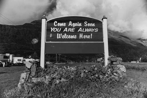 parkes-and-wrecks: Valdez, Alaska, 1999. The oil from the Exxon Valdez is sold in small bottles in V