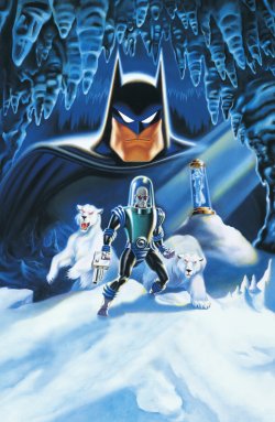 batmananimated:  Batman &amp; Mr. Freeze Subzero artwork for the VHS/DVD cover.