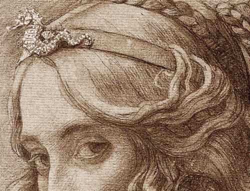 templeofapelles:Armand Point, detail, Portrait de Madame Berthelot, 1895.