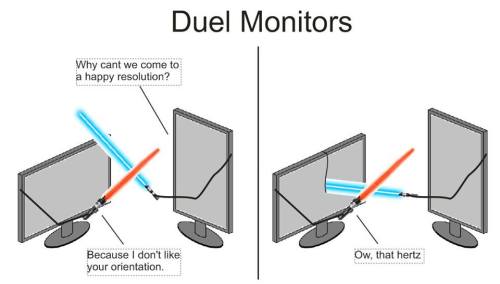 lol-post:  Misspelled “dual monitors” chatting to my uncle last night. Today he sent me this.http://lol-post.tumblr.com/