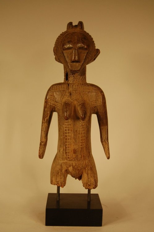 Figure of Female, 20th century, Brooklyn Museum: Arts of AfricaSize: height: 12 in. (30.5 cm)Medium: