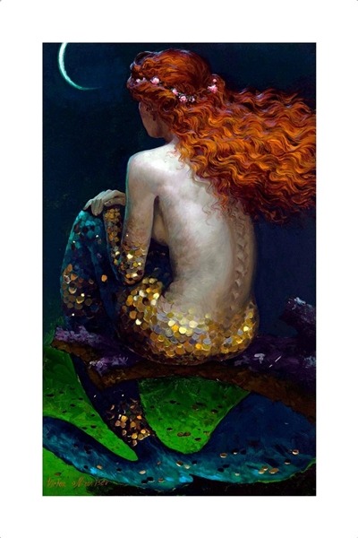 ignissannat:  Beautiful golden mermaids by Viktor Nizovtsev 