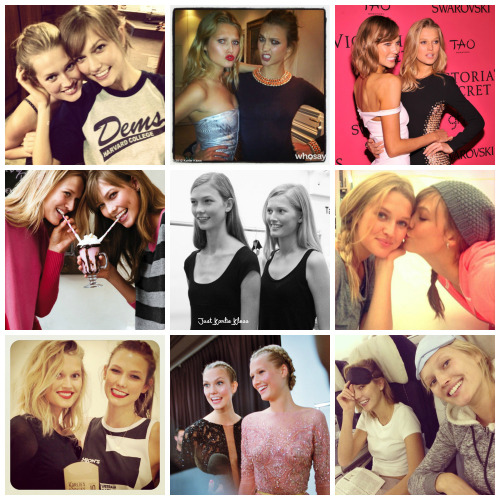 justkarliekloss:Karlie Kloss Meme: Day six >> Karlie + Friendships: Karlie & Toni Never 