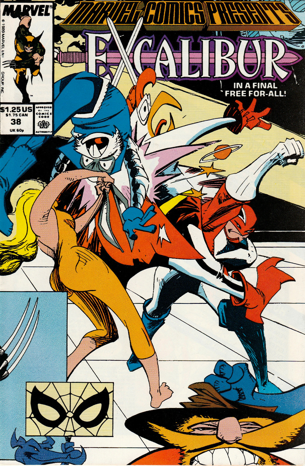 Marvel Comics Presents Excalibur, No. 38 (Marvel Comics, 1989). Cover art by Mark