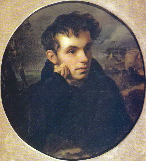 orest-kiprensky: Portrait of Vasily Zhukovsky, 1816, Orest KiprenskyMedium: oil,canvas