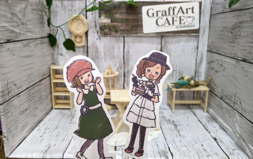 I went to the Layton Collaboration Cafe on March 23 !https://twitter.com/GraffartC/status/1499294336