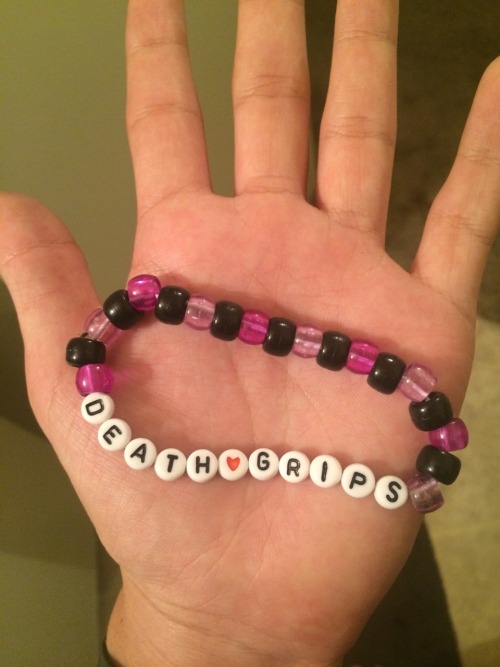 My sister made me a death grips bracelet