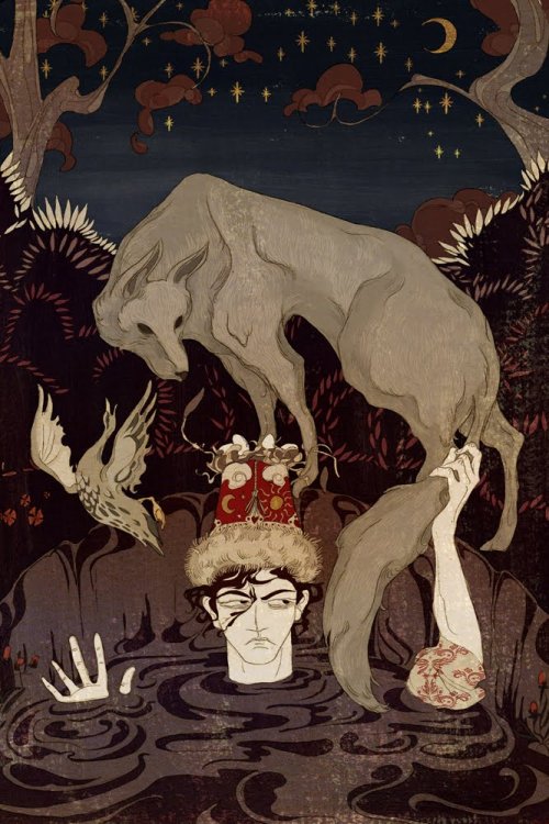 jackviolet:Russian fairytale/folktale illustrations by Kate Baylay.Alyosha Popovich / Don’t like it 