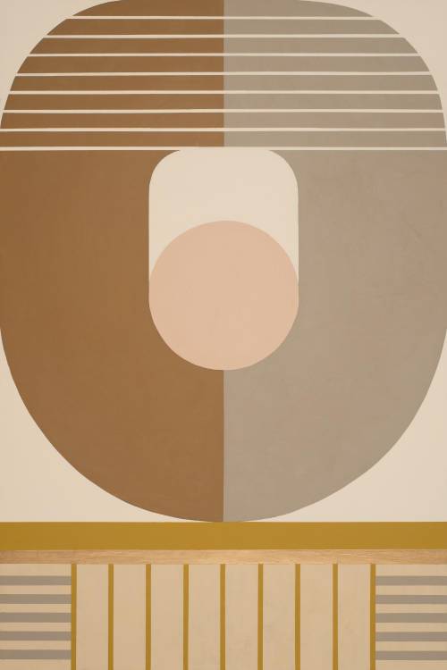 Kazaan Viveiros [USA] (b 1965) ~ ‘Pink Pearl’, 2018. Acrylic on wood panel (91.44 x 60.9