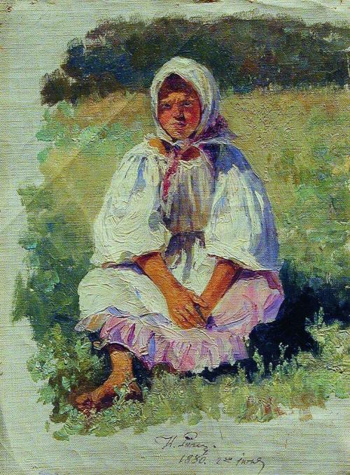 Peasant Girl, 1880, Ilya Repin